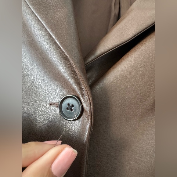 ABERCROMBIE FAUX LEATHER DRESS/ JACKET - Picture 6 of 16